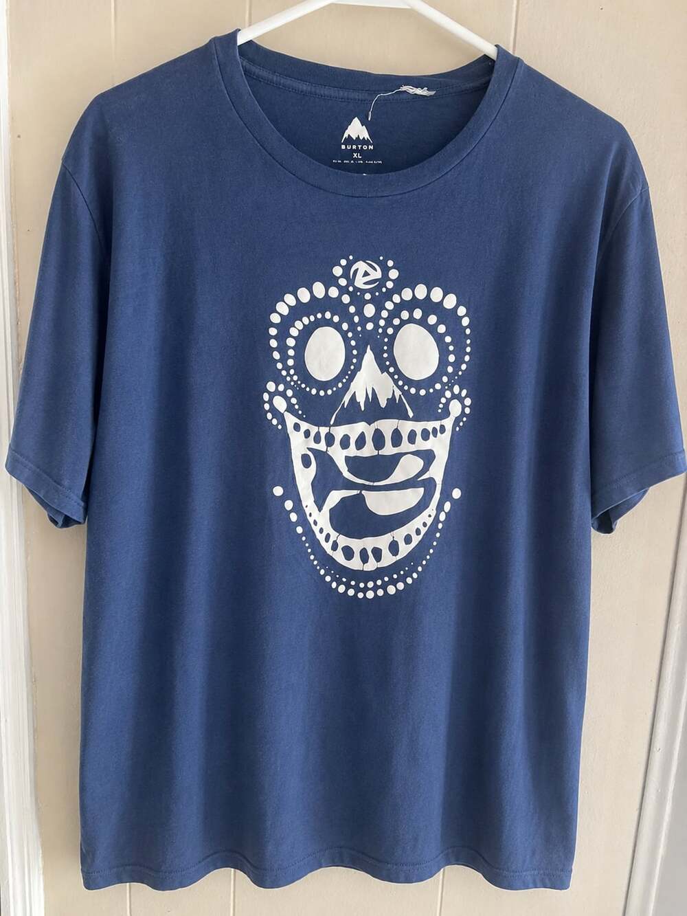Burton Calavera Sugar Skull Graphic T-Shirt Blue XL